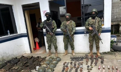 El operativo se realizó en el sector de Congüime Alto, provincia de Zamora Chinchipe / Foto: cortesía Ejército ecuatoriano