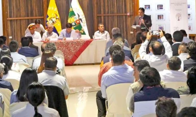 ACTO. La presentación de la nueva Política Pública Minera del Estado fue ayer en la mañana. Foto: La Hora