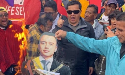 El 12 de junio hubo una marcha por la eliminación de los subsidios / Foto: cortesía Ecuavisa 