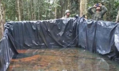 Autoridades sospechan que se podría usar el combustible para el refinamiento de la pasta base de cocaína. Foto: Referencial. 