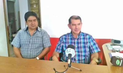 INFORME. Raúl Morales y Patricio Meza, directivos de la Fundación Las Orquídeas. Foto: La Hora