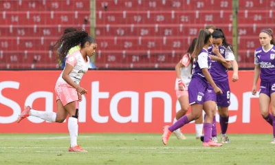 En un duelo, las ecuatorianas tuvieron como figuras a la colombiana Maireth Pérez y a la venezolana Enyer Higuera / Foto: cortesía CONMEBOL Libertadores Femenina