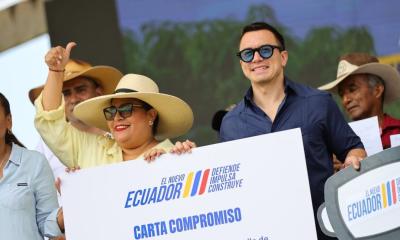 Noboa: “Dialogaremos con la gente que quiere trabajar” / Foto: cortesía Presidencia