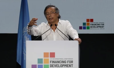 Petro lamentó la ausencia en la inauguración de la cabeza del FMI, Kristalina Georgieva / Foto: EFE