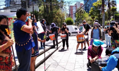 Kichwas protestaron en Quito por derrame del 7 de abril / Foto: El Oriente