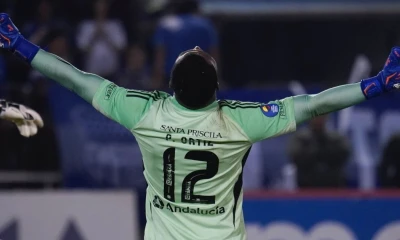 Pedro Ortiz fue la figura en la clasificación de Emelec ante Guayaquil City / Foto: cortesía Emelec