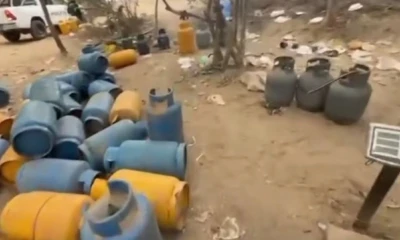 Se llenaban cilindros con gas procedente de Ecuador / Foto: Cortesía 