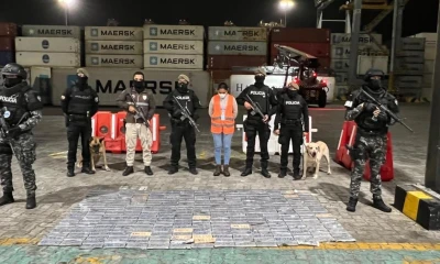 La operación se realizó en el puerto de Posorja, Guayaquil / Foto: cortesía Policía 