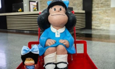 Mafalda llegó a Guayaquil el pasado lunes, de la mano de su escultor, el argentino Pablo Irrgang / Foto: cortesía Municipio de Guayaquil 