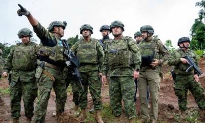 Las autoridades visitaron la Brigada de Selva Número 19 Napo / Foto: EFE