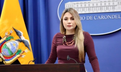Carolina Jaramillo brindó su rueda de prensa semanal / Foto: cortesía Expreso