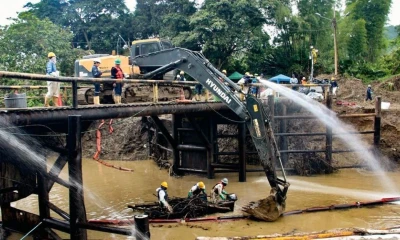 El pasado 13 de marzo se rompió la tubería principal del Sistema de Oleoductos Transecuatoriano (Sote) en la provincia de Esmeraldas / Foto: cortesía Petroecuador