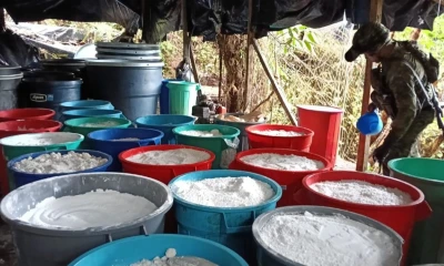 En 2014 la producción estimada de cocaína se situaba aún en 869 toneladas / Foto: cortesía FF. AA.