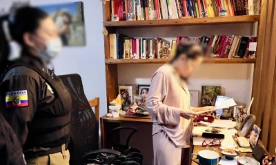 El domicilio de Luisa González fue allanado por la Fiscalía y la Policía Nacional / Foto: cortesía Fiscalía General