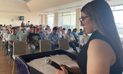 Alba Pabón, directora Distrital del MAG en la provincia, detalló la gestión realizada el año pasado / Foto: cortesía MAG