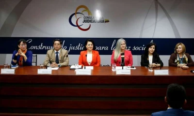 Foto: La Hora. Autoridades de Justicia dieron datos y cifras de femicidio.