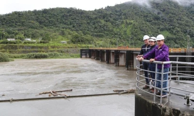 El dique estaba ubicado en el kilómetro 7,8 aguas abajo de las obras de captación de la central hidroeléctrica / Foto: cortesía MAE
