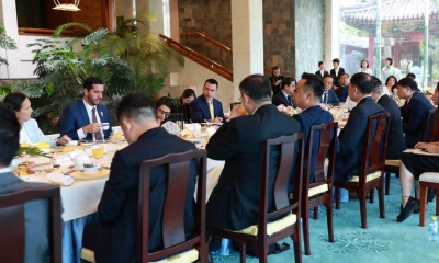 Daniel Noboa se reunió con empresas chinas en Beijing / Foto: cortesía Presidencia