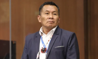 Celestino Wisum, asambleísta de Morona Santiago, fue el ponente del informe / Foto: cortesía Celestino Wisum