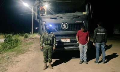Las autoridades constataron que no contaba con las guías de transporte requeridas / Foto: cortesía Ejército ecuatoriano