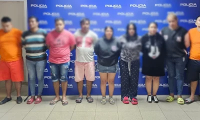 Se les acusa de ser responsables de delitos como narcotráfico, tráfico de armas, municiones y explosivos, extorsión y sicariato / Foto: cortesía Policía Nacional