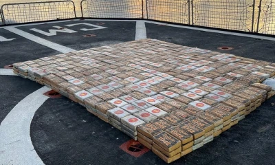 La operación tuvo lugar a 334 millas náuticas al oeste del puerto de Manta / Foto: cortesía Armada de Ecuador 