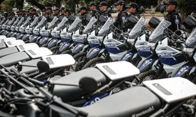 Con estos equipos, el mandatario indicó que se está fortaleciendo las capacidades de las fuerzas del orden / Foto: cortesía Secretaría General de Comunicación de la Presidencia