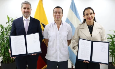 El acuerdo con la multinacional canadiense impulsará la exploración minera./ Foto: cortesía Presidencia