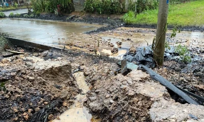 La estatal señaló que la tubería afectada es de empresas privadas./ Foto: cortesía Comps Córdova