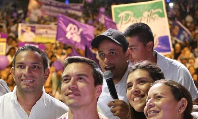 Noboa, de 35 años, ratificó este martes que la salud y la educación pública no se privatizan / Foto: cortesía Daniel Noboa