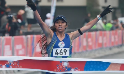 Ortiz cruzó la meta con un tiempo de 2 horas, 34 minutos y 54 segundos./ Foto: cortesía EFE