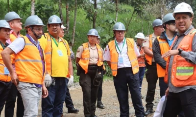 Autoridades y proveedores visitaron el proyecto Curipamba-El Domo / Foto: cortesía Curiming