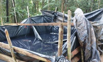 Cada piscina contenía aproximadamente 5000 litros del combustible / Foto: cortesía Ejército 