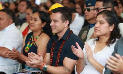 El presidente Daniel Noboa estuvo el 29 de enero en Napo / Foto: cortesía Presidencia