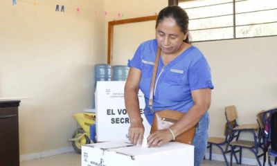 Una habitante se Sansahuari ejerció su derecho al voto (Foto: Expreso)