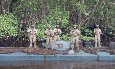 El hallazgo ocurrió en el sector de El Pindal, donde además se descubrió un centro clandestino / Foto: cortesía Ministerio de Defensa