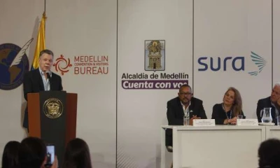 Mandatario. Juan Manuel Santos asegura que todo el esfuerzo de las Fuerzas Armadas de su país están empeñadas en la captura de ‘Guacho’. Foto: La Hora