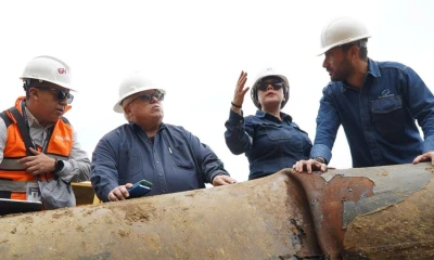 Un deslizamiento de tierra provocó la rotura del Sote en Esmeraldas / Foto: cortesía Petroecuador