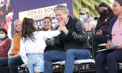 Lasso presentó el Bono de los Mil Días / Foto: cortesía Secretaría General de Comunicación de la Presidencia