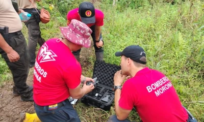 El Cuerpo de Bomberos de Morona lideró el operativo / Foto: cortesía Cuerpo de Bomberos de Morona