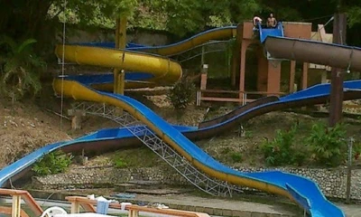 La Prefectura de Napo realizó la limpieza y mantenimiento de las piscinas, toboganes y espacios verdes./ Foto: cortesía Ecuador Turístico