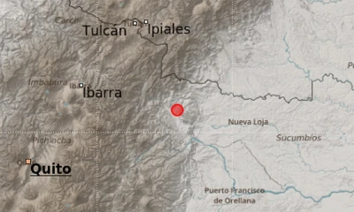 El epicentro del  telúrico se localizó a 0,05 grados de latitud norte y 77,30 grados de longitud oeste, a unos 28 kilómetros de profundidad / Imagen cortesía IG