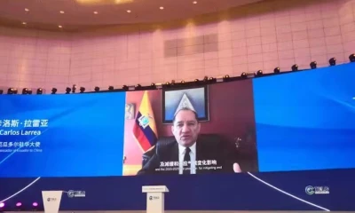 Ecuador presenta en China sus hitos ambientales y de movilidad en el marco de la COP15 y Transporte Sostenible / Foto: cortesía Cancillería