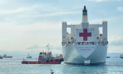 El USNS Comfort es un buque hospital de la Armada de Estados Unidos / Foto: cortesía Ministerio de Salud