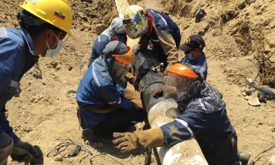 Petroecuador realiza actividades de limpieza tras derrame en Pascuales / Foto: cortesía Petroecuador