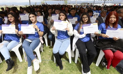 La ceremonia tuvo lugar en el Instituto Superior Tecnológico Cotopaxi./ Foto: cortesía Presidencia