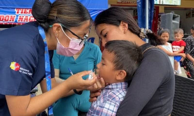 La campaña nacional de vacunación contra la poliomielitis, sarampión y rubeola continúa./ Foto: cortesía Ministerio de Salud