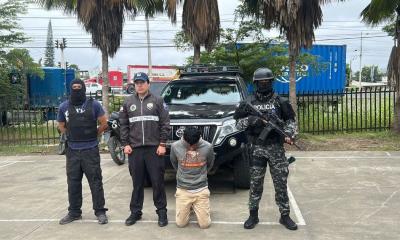 La detención se realizó en Jipijapa, Provincia de Manabí / Foto: cortesía Ministro del Interior