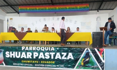 Shuar Pastaza, ubicada en la vía Puyo-Macas, agrupa a 45 comunidades y supera los 5.000 habitantes / Foto: cortesía Pachakutik