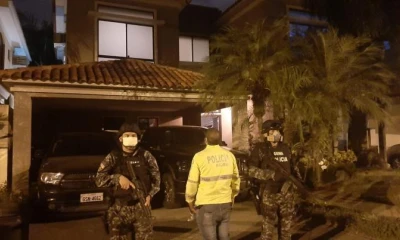 Uno de los domicilios allanados esta noche por la Fiscalia. Cortesía